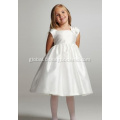 Ruffle Girl Dress Ball Gown Square Neck Knee-length Taffeta Bowknot Flower Girl Dress Manufactory